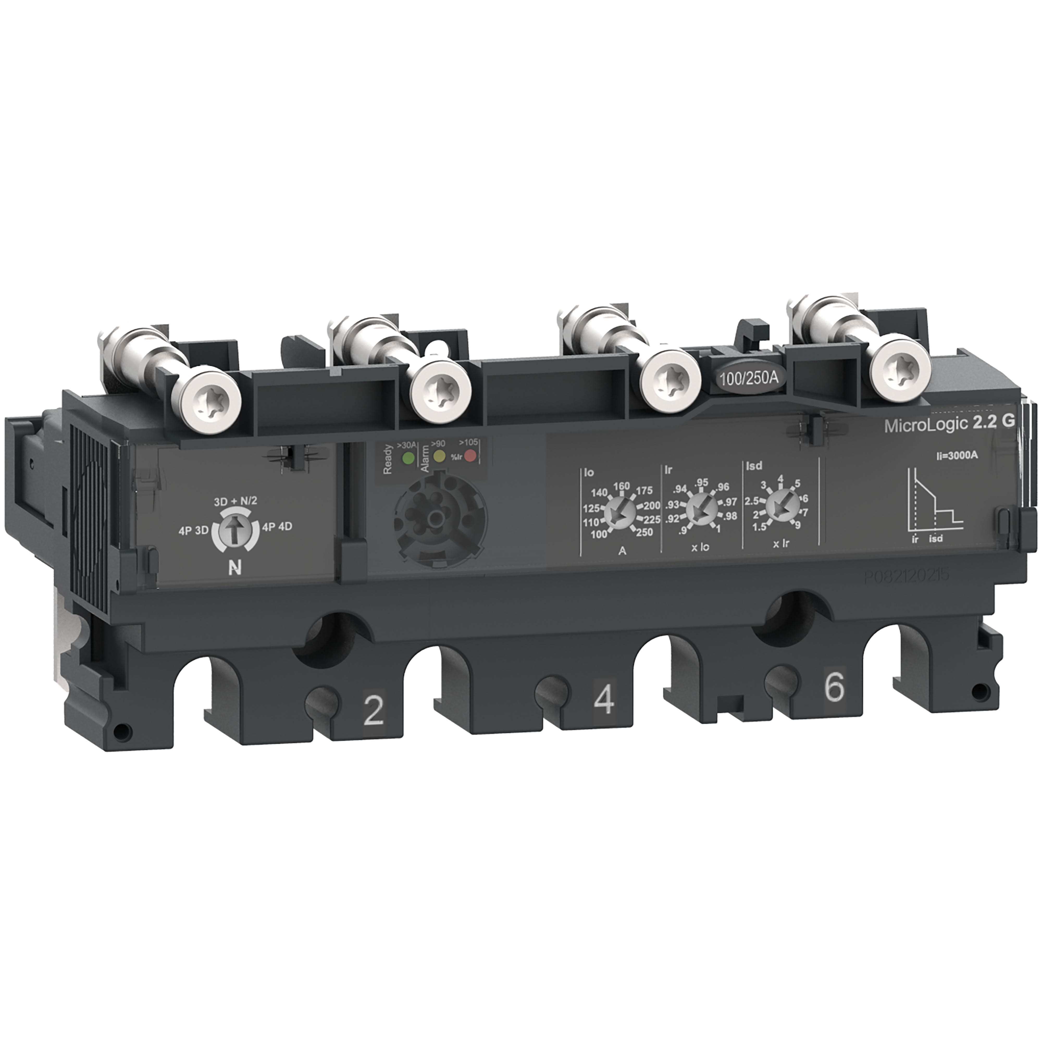 Schneider Electric - ComPacT NSX - Déclencheur MicroLogic 2.2G 100A - 4P4D pour NSX100-250