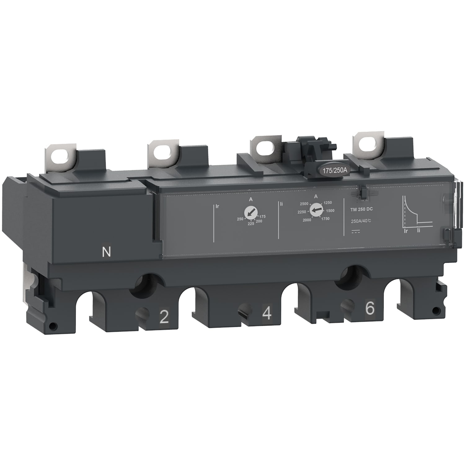Schneider Electric - ComPacT NSX - Déclencheur magnéto-thermique TM-DC 80A - 4P4D pour NSX100DC
