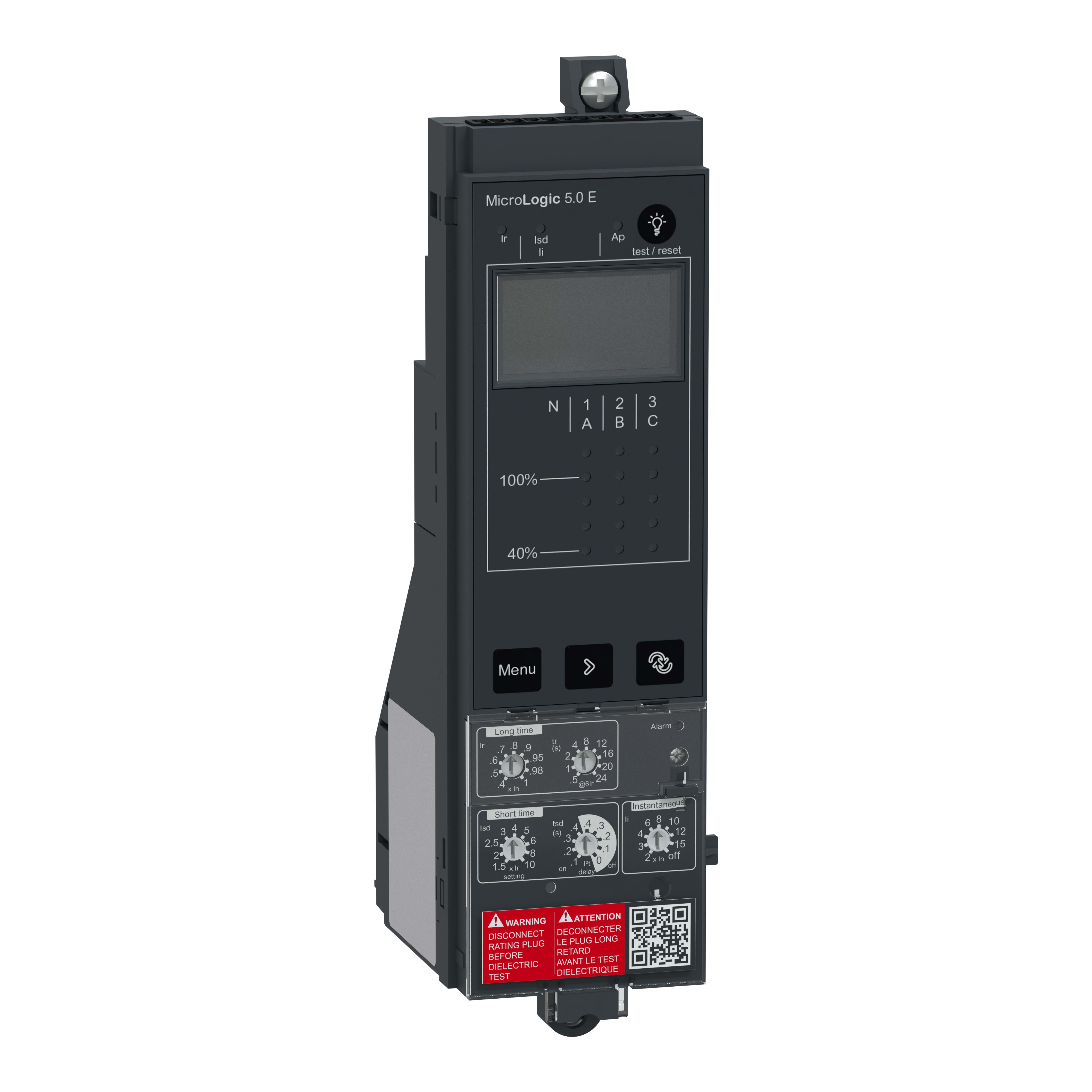 Schneider Electric - ComPacT NS - déclencheur MicroLogic 5.0 - pour NS630b-1600 - débro - manuel