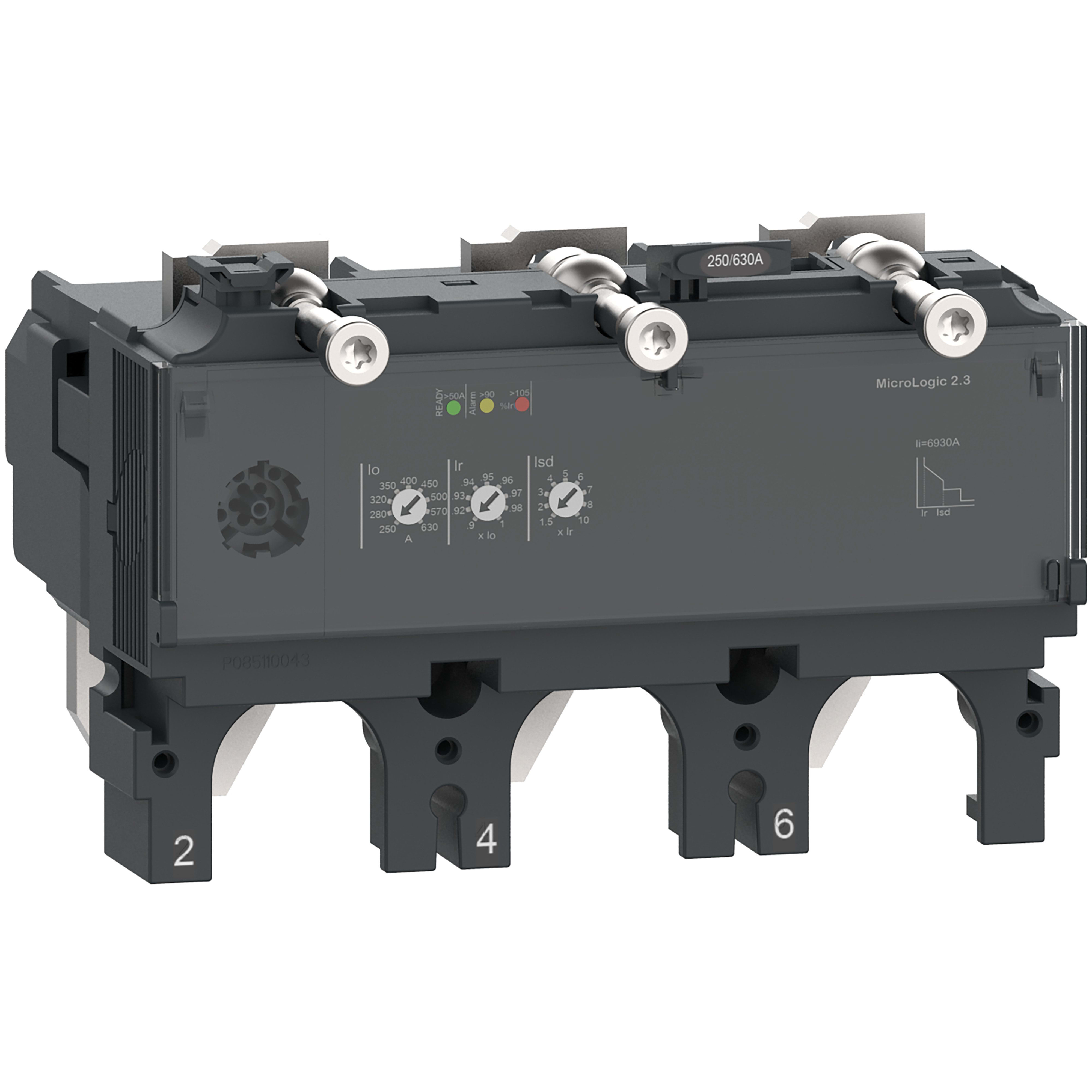 Schneider Electric - ComPacT NSX - Déclencheur MicroLogic 2.3 400A - 3P3D pour NSX400-630