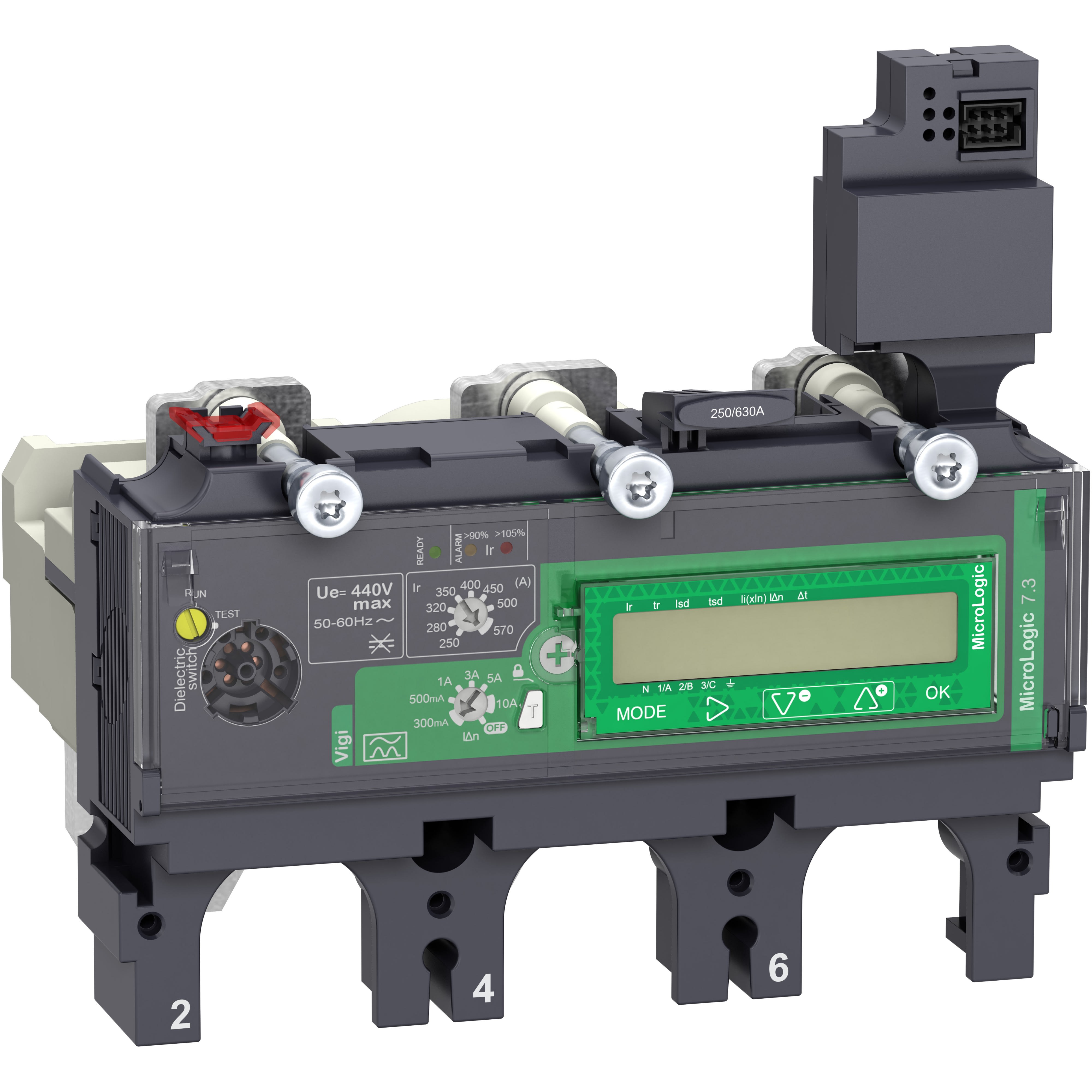 Schneider Electric - ComPacT NSX - Déclencheur MicroLogic 7.3 E 570A - 3P3D pour NSX630
