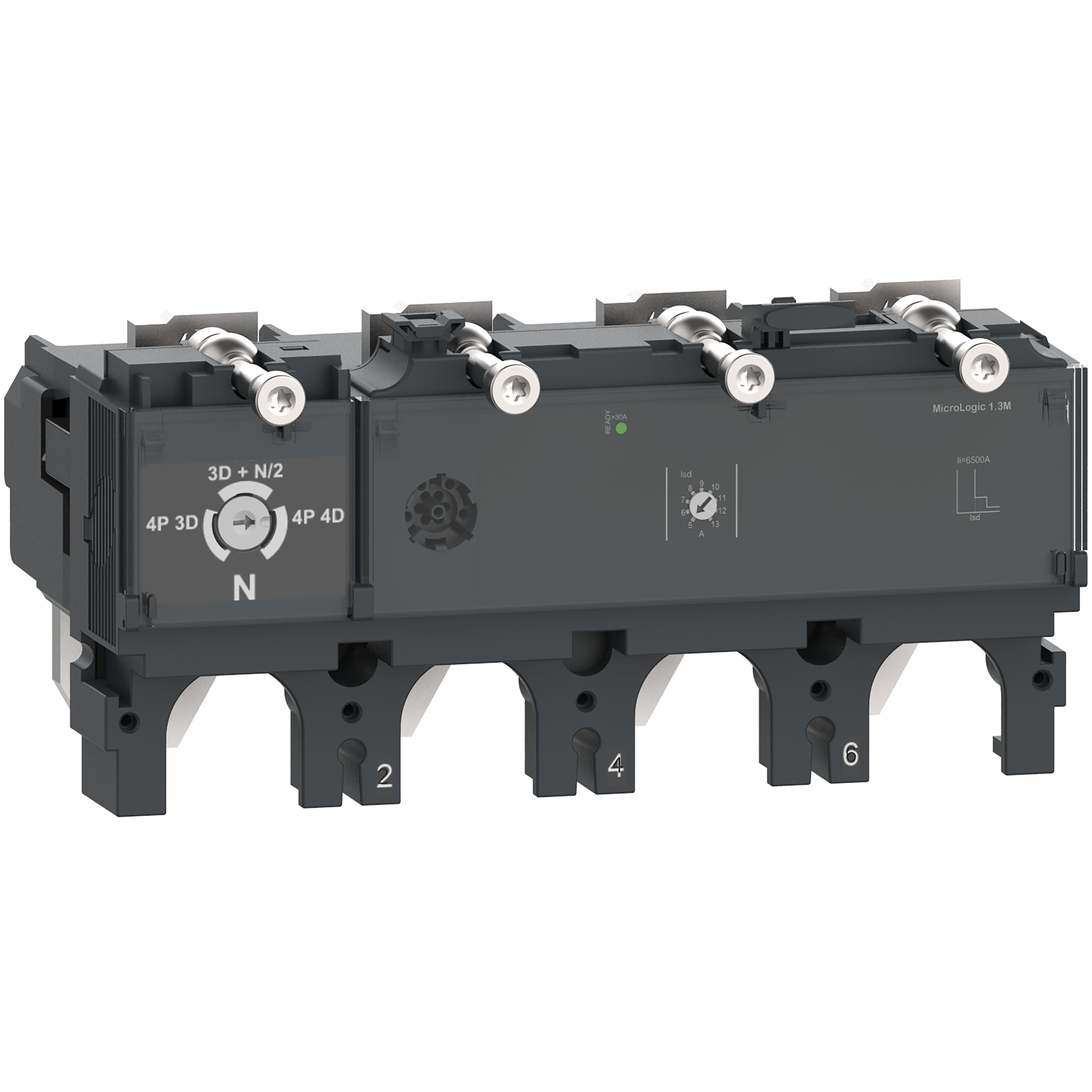 Schneider Electric - ComPacT NSX - Déclencheur MicroLogic 2.3 400A - 4P4D pour NSX400-630