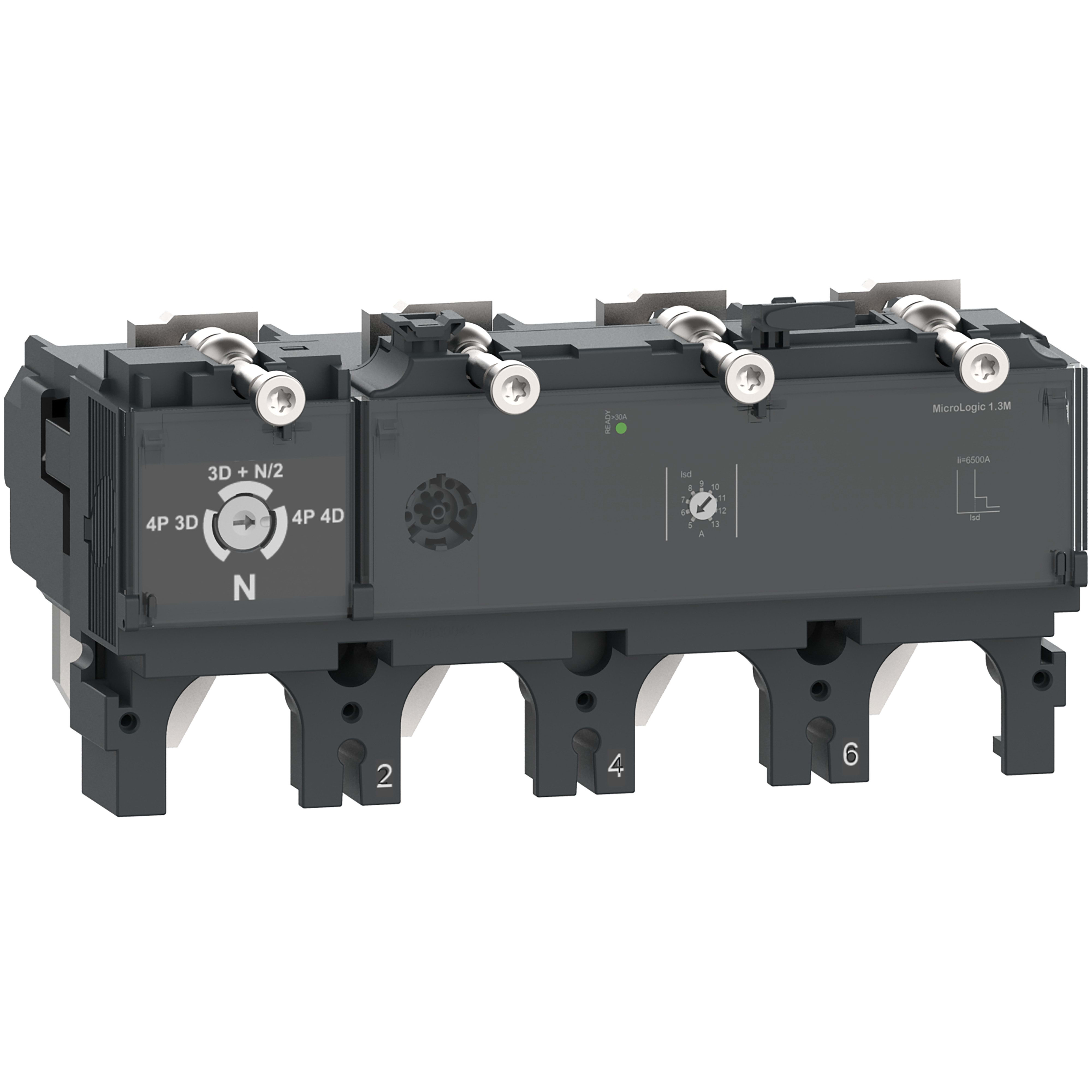 Schneider Electric - ComPacT NSX - Déclencheur MicroLogic 2.3 400A - 4P4D pour NSX400-630