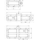 Schneider Electric - PanelSeT Accessoires - plaque passe-câbles - 1xFL21 - pr S3D - acier - 245x130mm