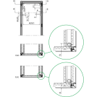Schneider Electric - PanelSeT Accessoires - 4 supports fixation 1U/3U L 600mm