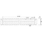 Schneider Electric - PanelSeT - 2 traverses perforées - fix. rapide 3 rangées - 90x1200mm