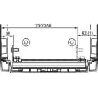 Schneider Electric - PanelSeT - Jeu de 4 barreaux crantés pour PLA profondeur 320mm