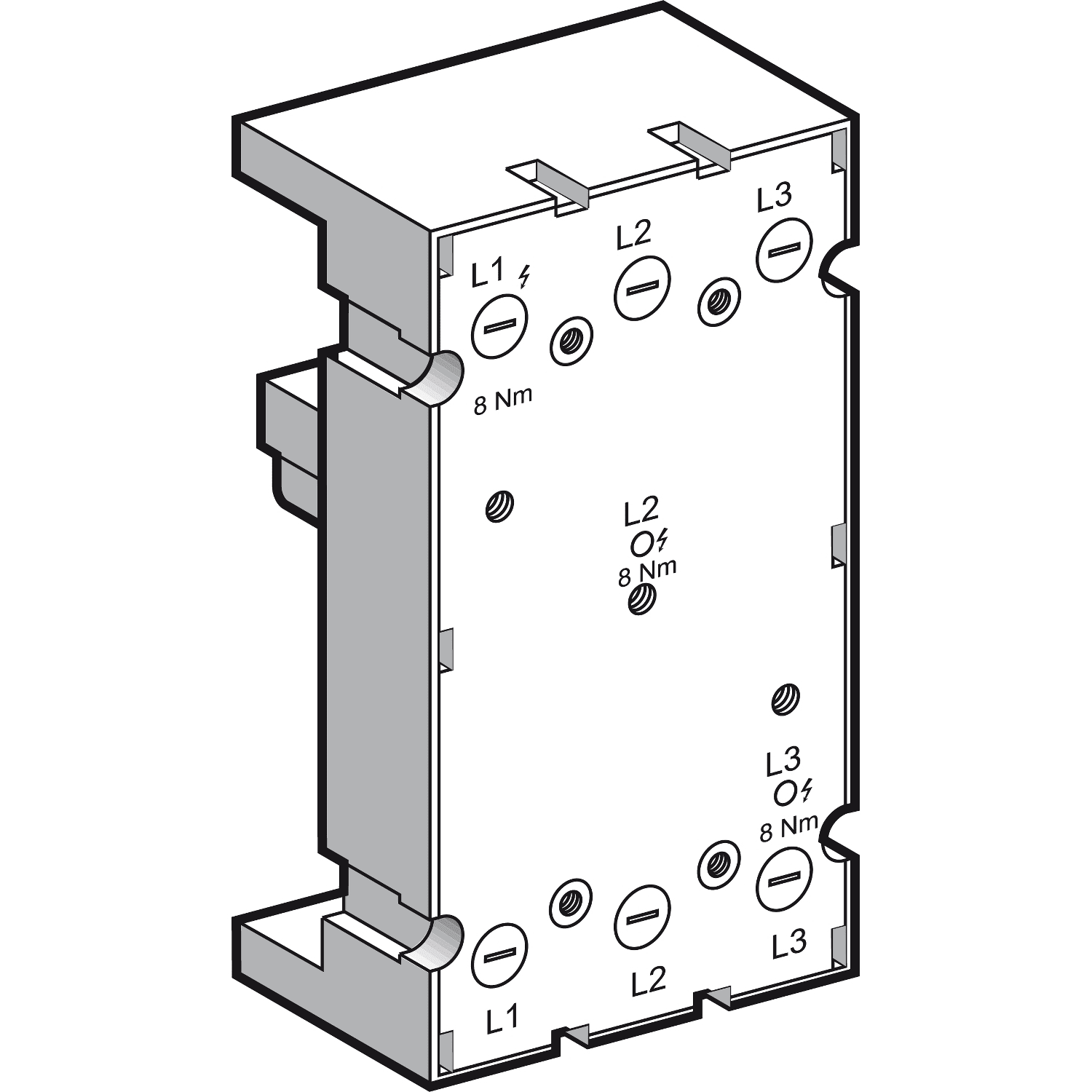 Schneider Electric - TeSys D - platine - pour disjoncteur taille-H 3P 100..250A