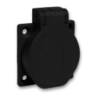 Schneider Electric - Mureva - socle de prise NF 50x50mm - 2P+T 10-16 A - IP54 - connex. arr. - noir