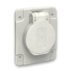 Schneider Electric - Mureva - socle de prise NF 65x85mm - 2P+T 10-16 A - IP54 - connex. arr. - gris