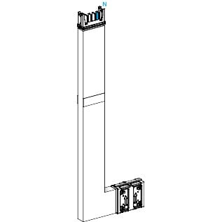 Schneider Electric - Canalis KSA - coude spéc. coupe feu 400A montage haut - A=250mm-B=700-1200mm