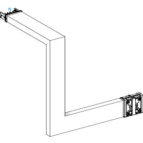 Schneider Electric - Canalis KSA - coude multiple 250A - vers haut & droite - 3 côtés ajust 250-750mm