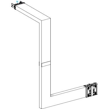 Schneider Electric - Canalis KSA - coude multiple coupe feu 400A - 3 côtés ajustables 250-750mm