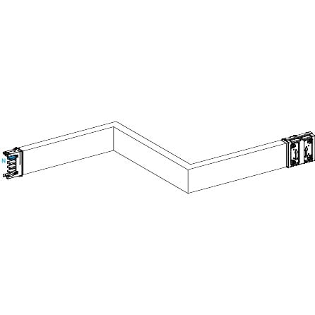 Schneider Electric - Canalis KSA - Zed horiz. 250A - Dr./Gau. - 3 côtés ajustables 250-750mm