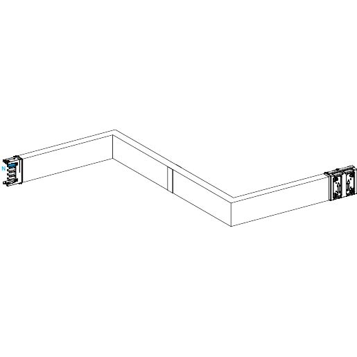 Schneider Electric - Canalis KSA - Zed horiz. coupe feu 250A - Dr./Gau. - 3 côtés ajust. 250-750mm