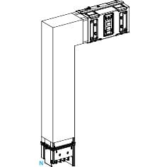 Schneider Electric - Canalis KSA - coude spécial 630A montage vers bas - A=300mm-B=300-800mm
