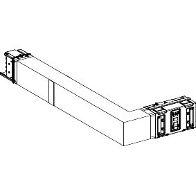 Schneider Electric - Canalis KSA - coude spéc. coupe feu 1000A mont. à droite - A=300mm-B=700-1200mm