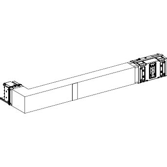 Schneider Electric - Canalis KSA - coude spéc. coupe feu 1000A mont. à droite - A=700-1200mm-B=300mm