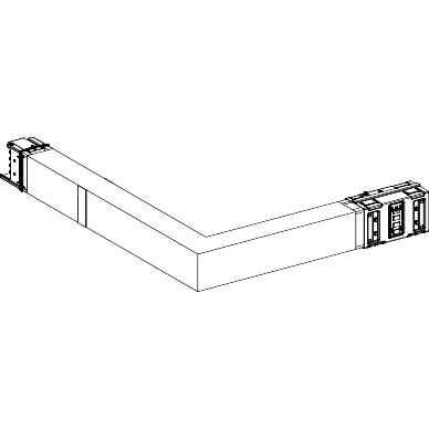 Schneider Electric - Canalis KSA - coude spéc. coupe feu 630A mont. à dr.-2x ajust.200-800x700-1200mm