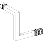 Schneider Electric - Canalis KSA - coude multiple 630A - vers haut & droite - 3 côtés ajust 250-750mm