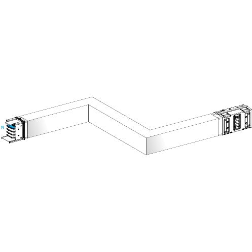 Schneider Electric - Canalis KSA - Zed horiz. 1000A - Dr./Gau. - 3 côtés ajustables 300-8000mm