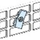 Schneider Electric - PrismaSeT G - Ecrous clipsables sur platine perforée - lot de 20 - M6