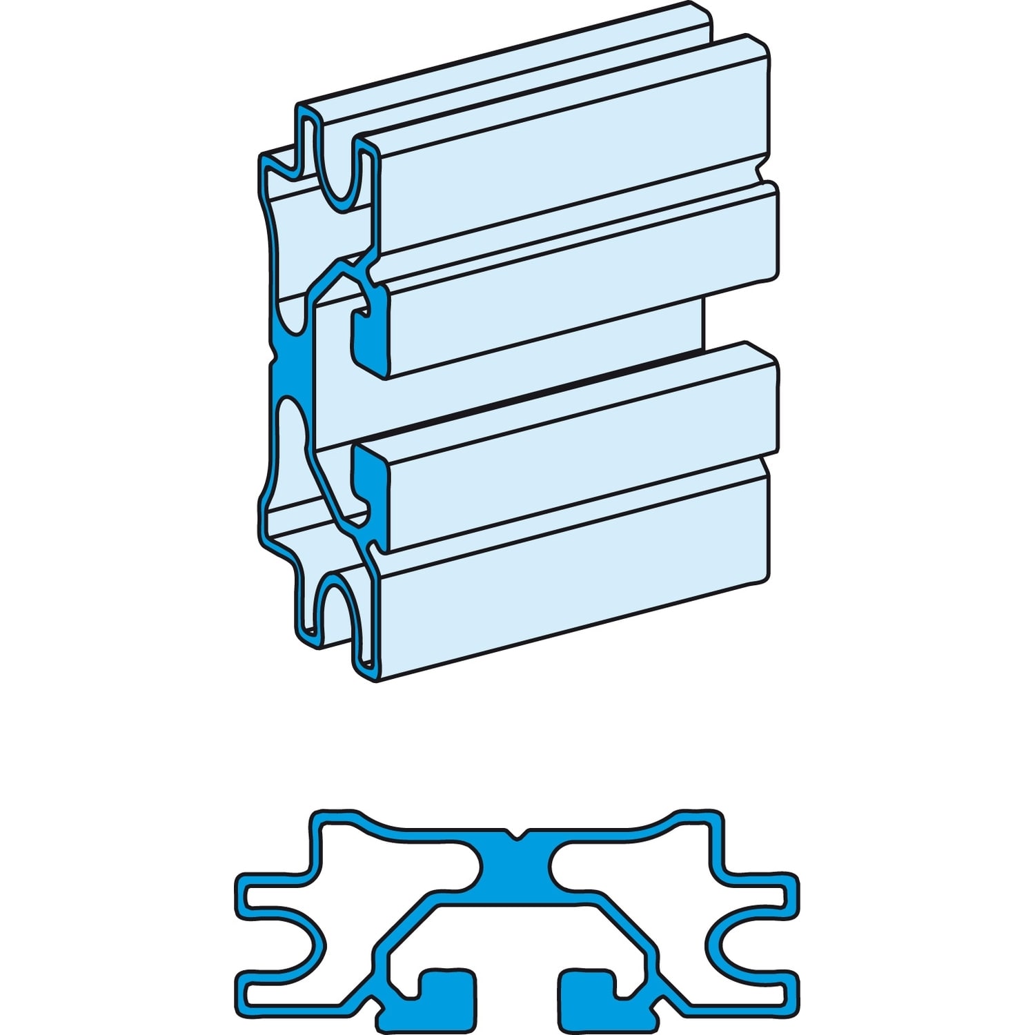 Schneider Electric - Linergy LGYE - Profil JdB horizontal - 630A - L=2000mm