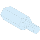 Schneider Electric - PrismaSeT G - Entretoise hexagonale - M6 - Haut.=25mm - lot de 4