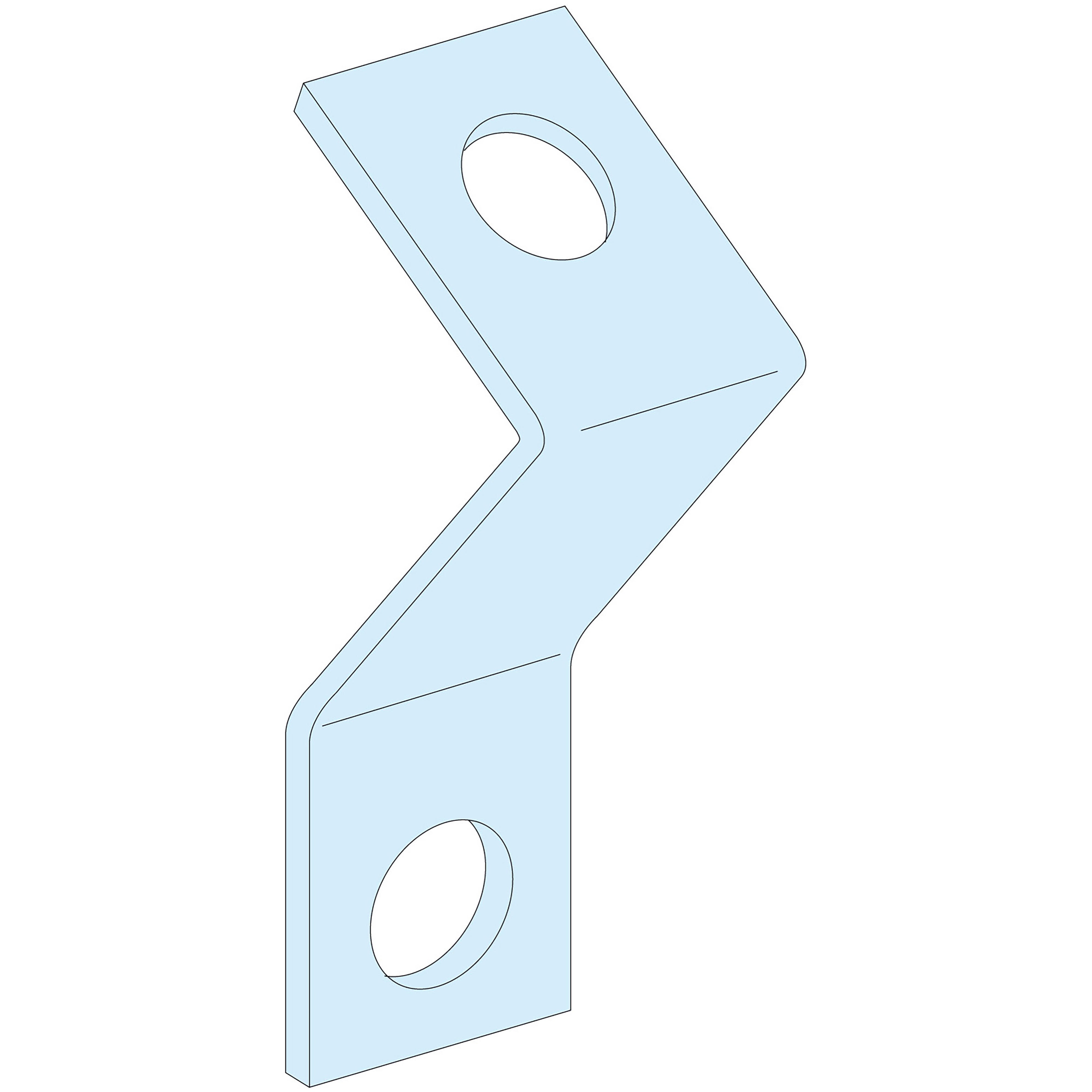 Schneider Electric - PrismaSeT G - Support 45° pour rail DIN ou barre de terre