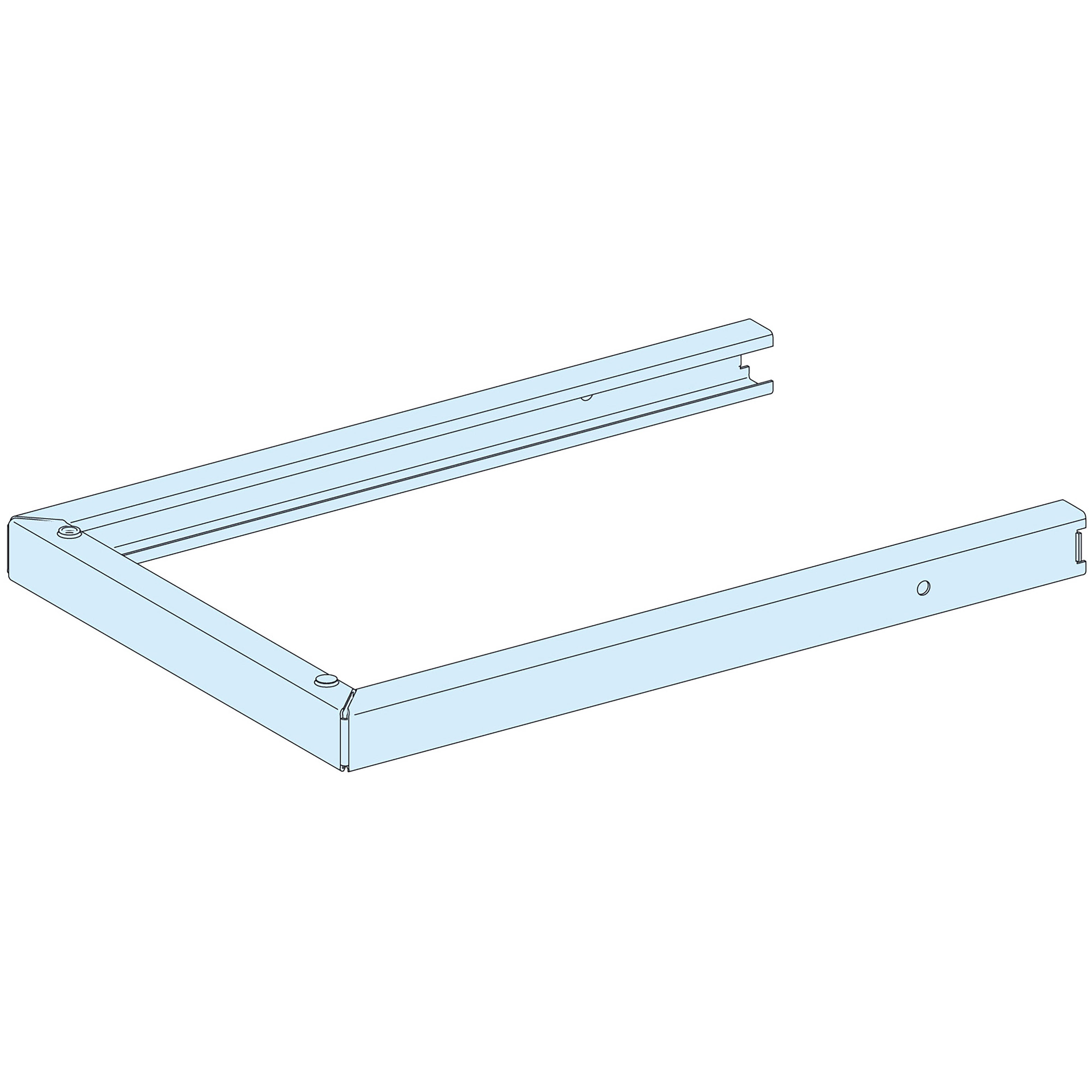 Schneider Electric - PrismaSeT P - Extrémité socle de manutention et roulage - P600