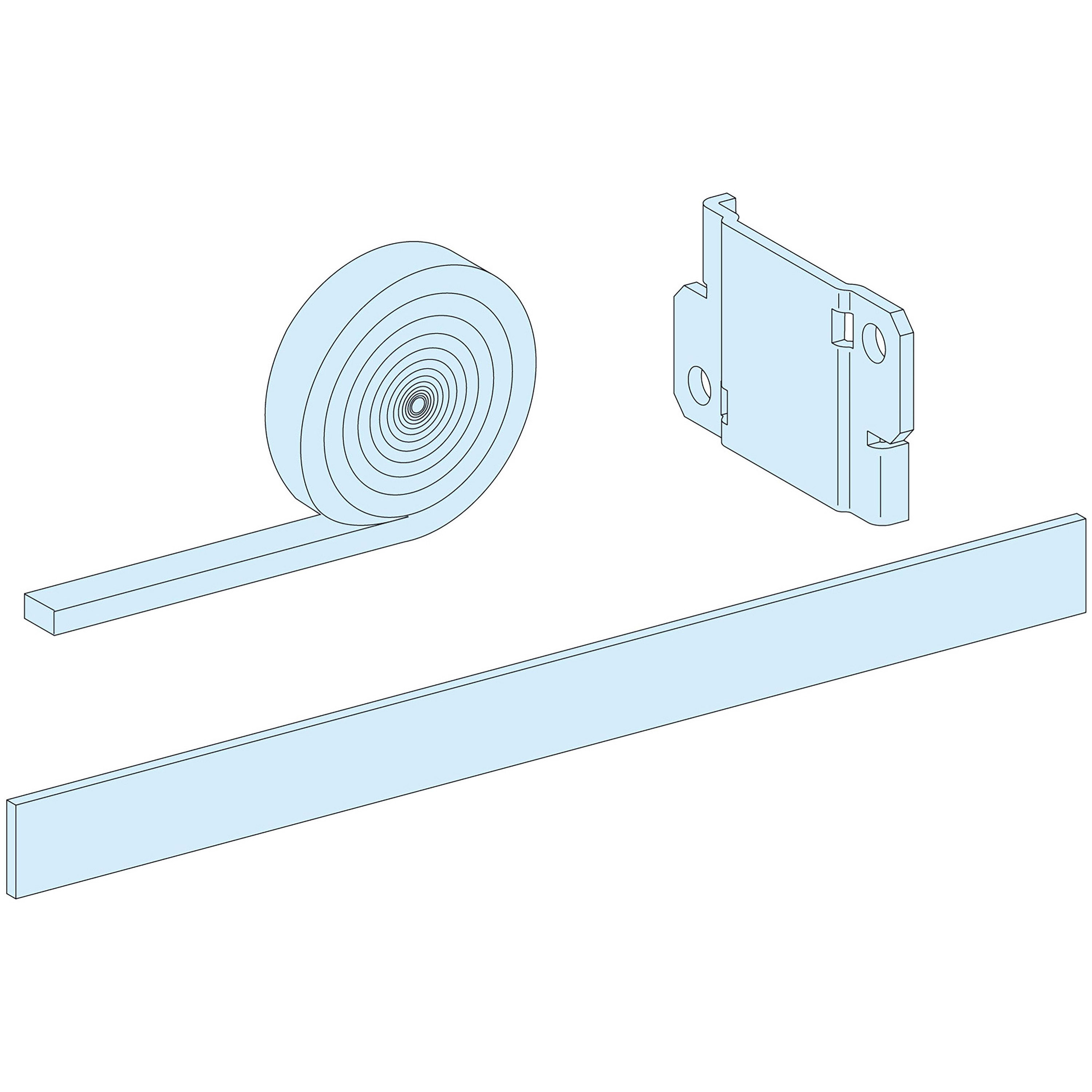 Schneider Electric - PrismaSeT P - Kit association double profond.-vis+plaque assemblage+joint