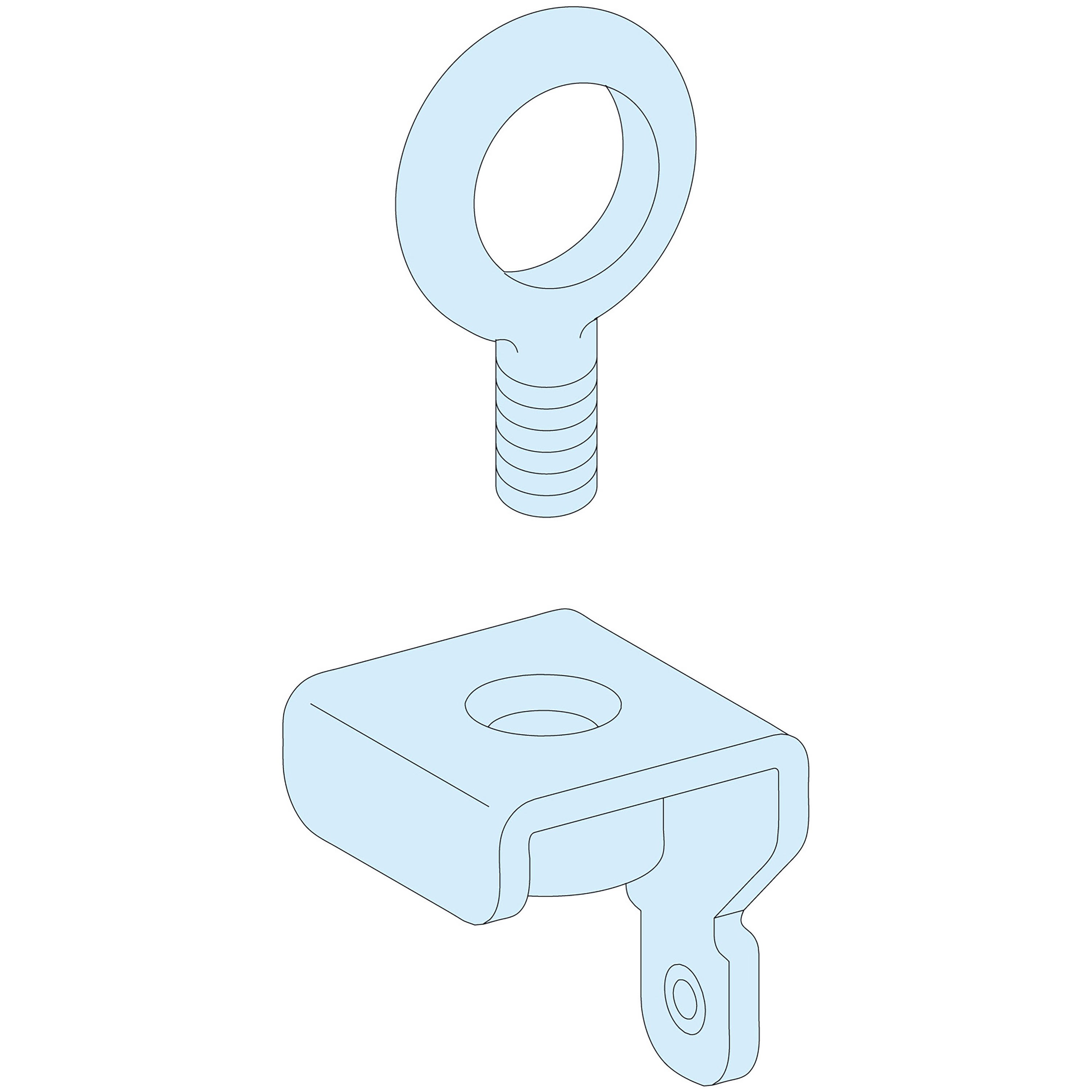 Schneider Electric - PrismaSeT P - Anneaux de levage - Lot de 4