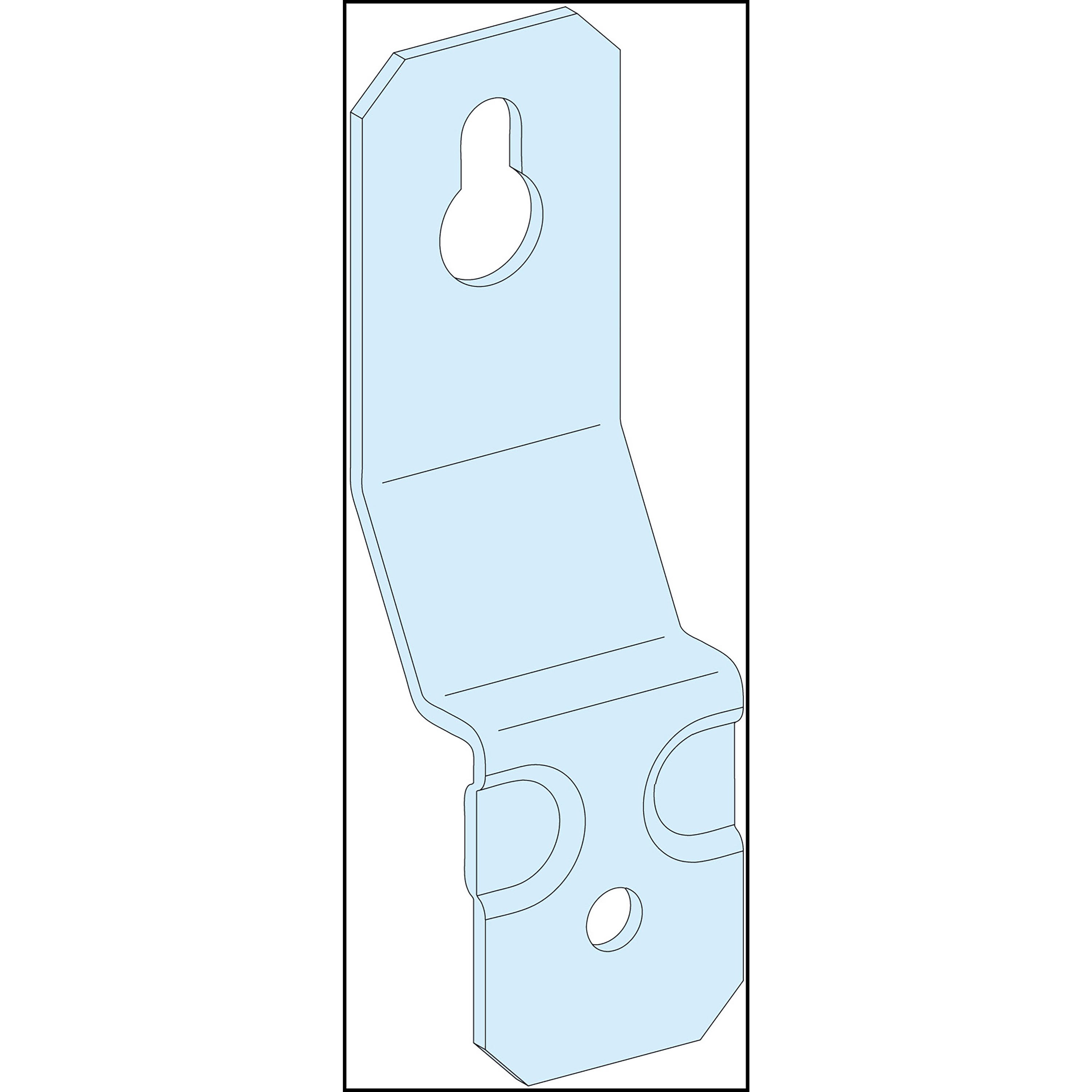 Schneider Electric - PrismaSeT G - pattes de fixation murale pour coffret - lot de 4