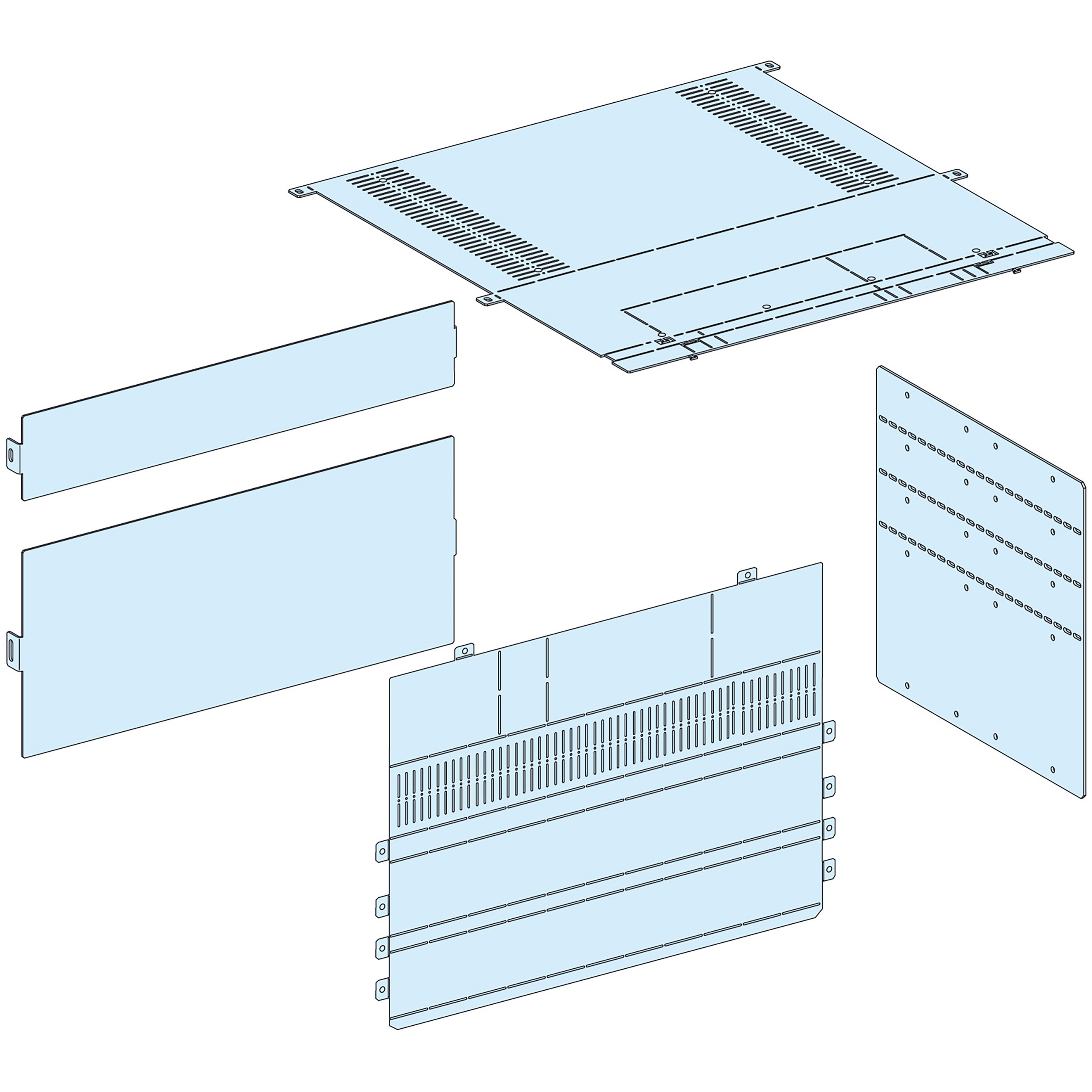 Schneider Electric - PrismaSeT P - Capot raccordement arrière NS1600-800 - fixe