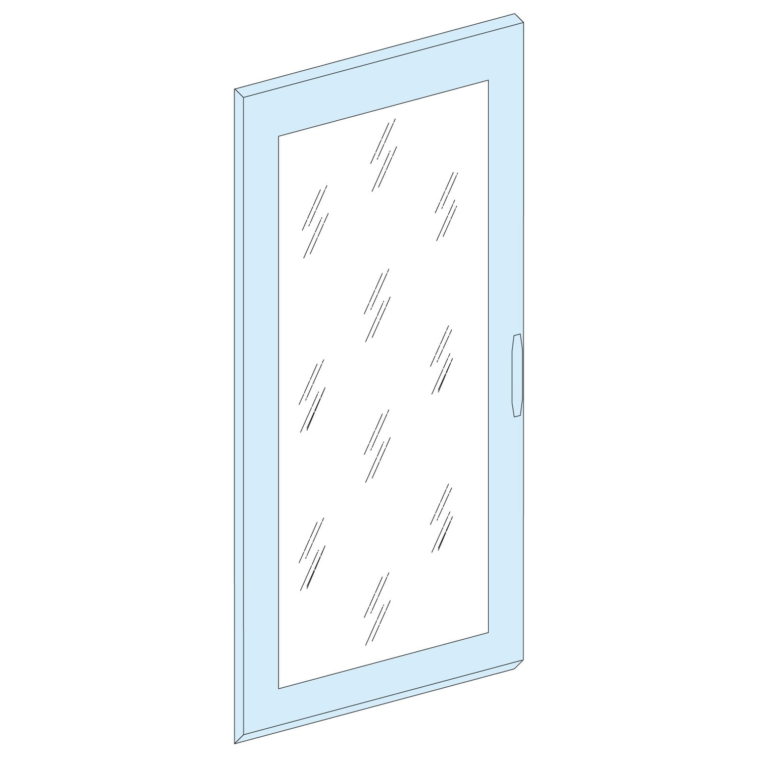 Schneider Electric - PrismaSeT G  - Porte transparente - Coffret ou exten. IP55 - 23M - RAL9003