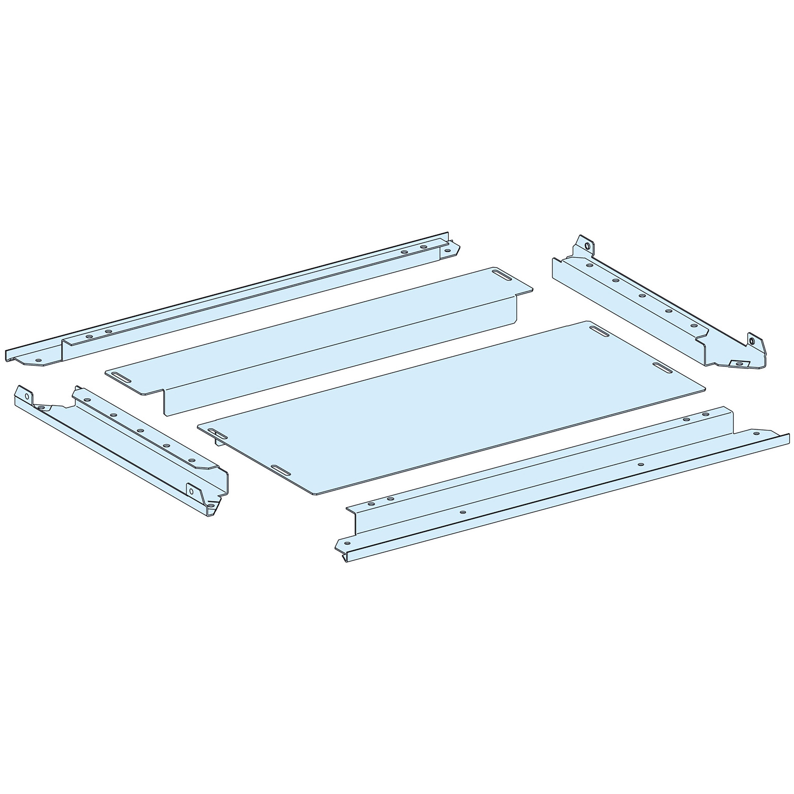 Schneider Electric - PrismaSeT P - Plaque passe-câbles pleine IP30 - L800 P600