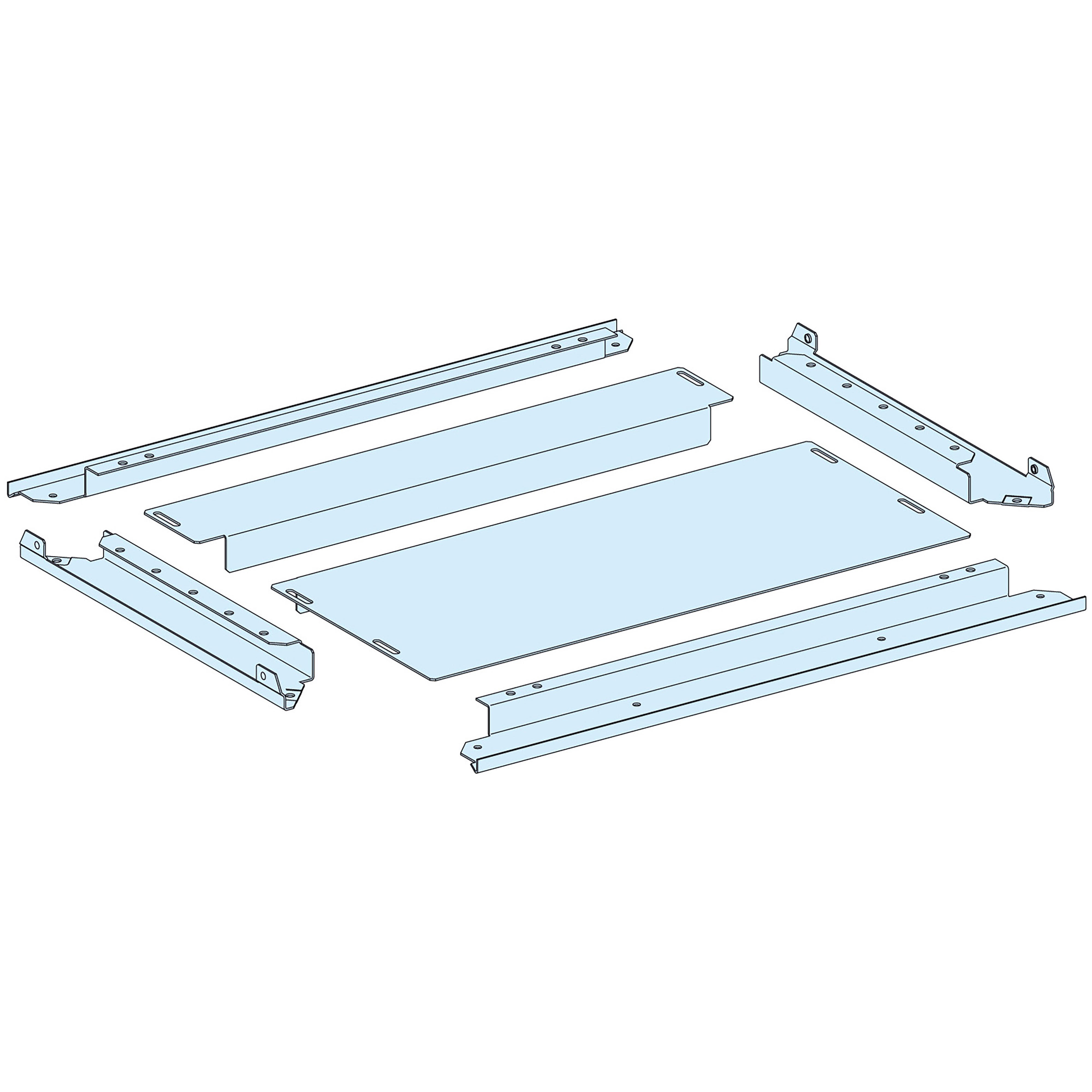 Schneider Electric - PrismaSeT P - Plaque passe-câbles pleine IP30 - L800 P600