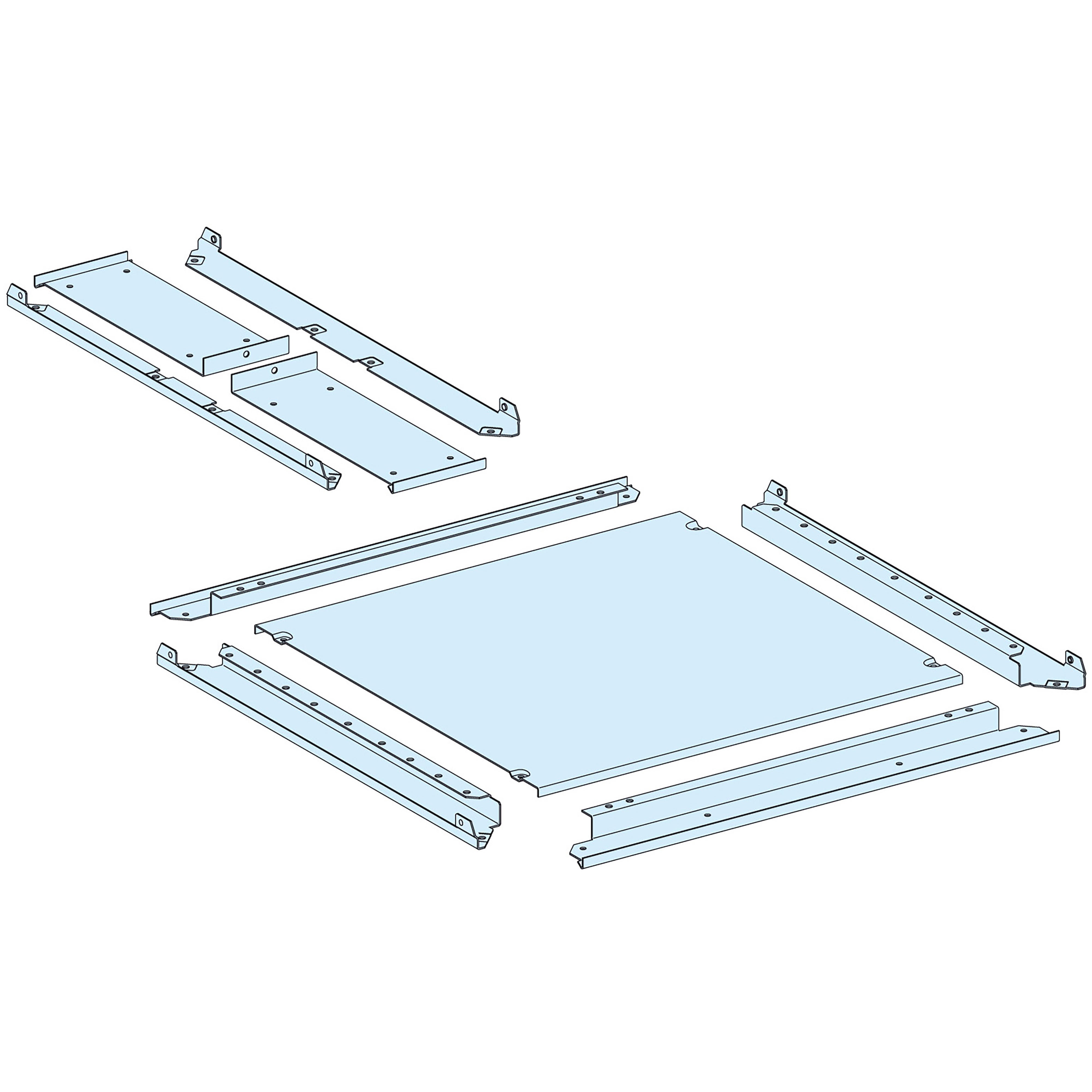 Schneider Electric - PrismaSeT P - Plaque passe-câbles pleine IP55 - L650+150 P600