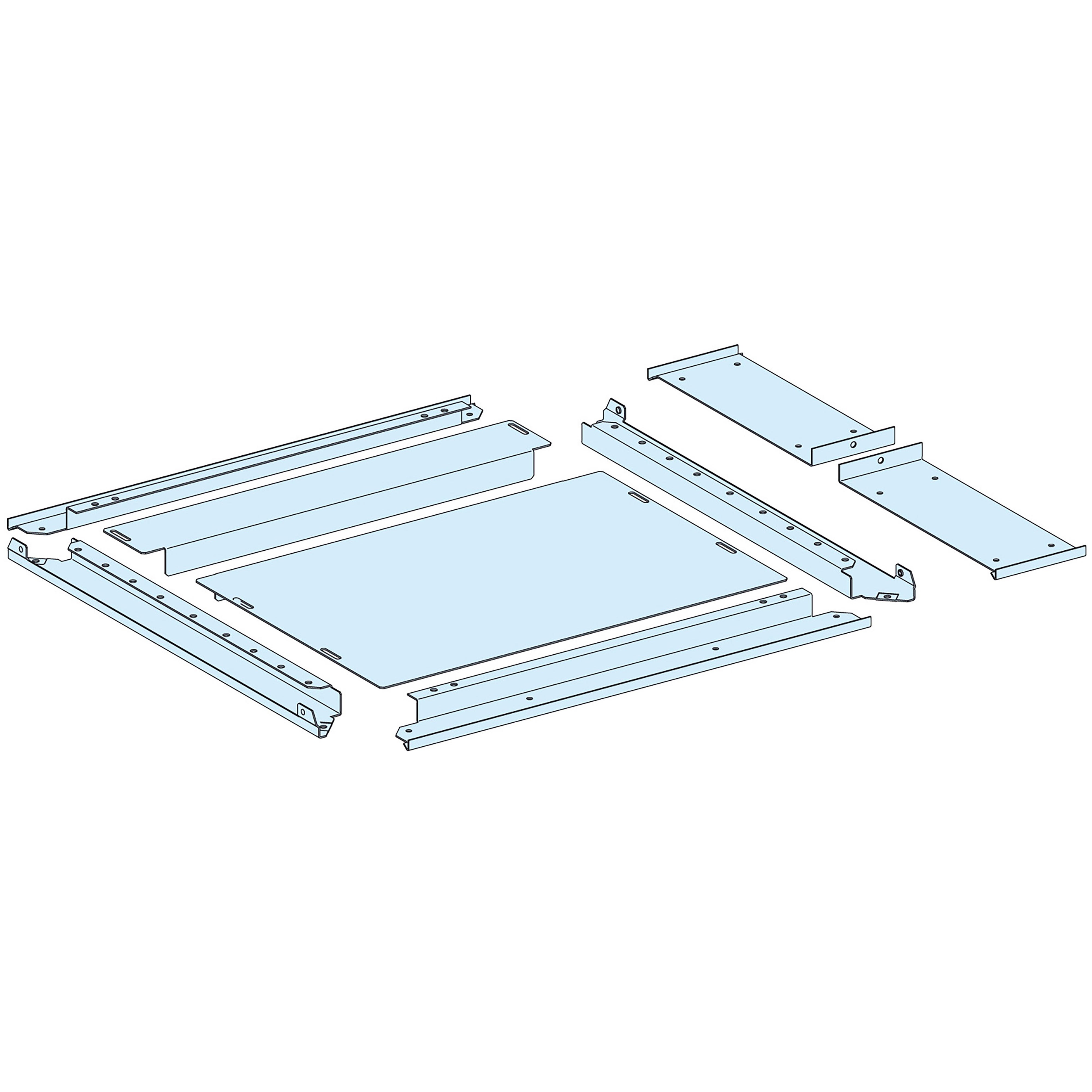Schneider Electric - PrismaSeT P - Plaque passe-câbles pleine IP30 - L650+150 P600
