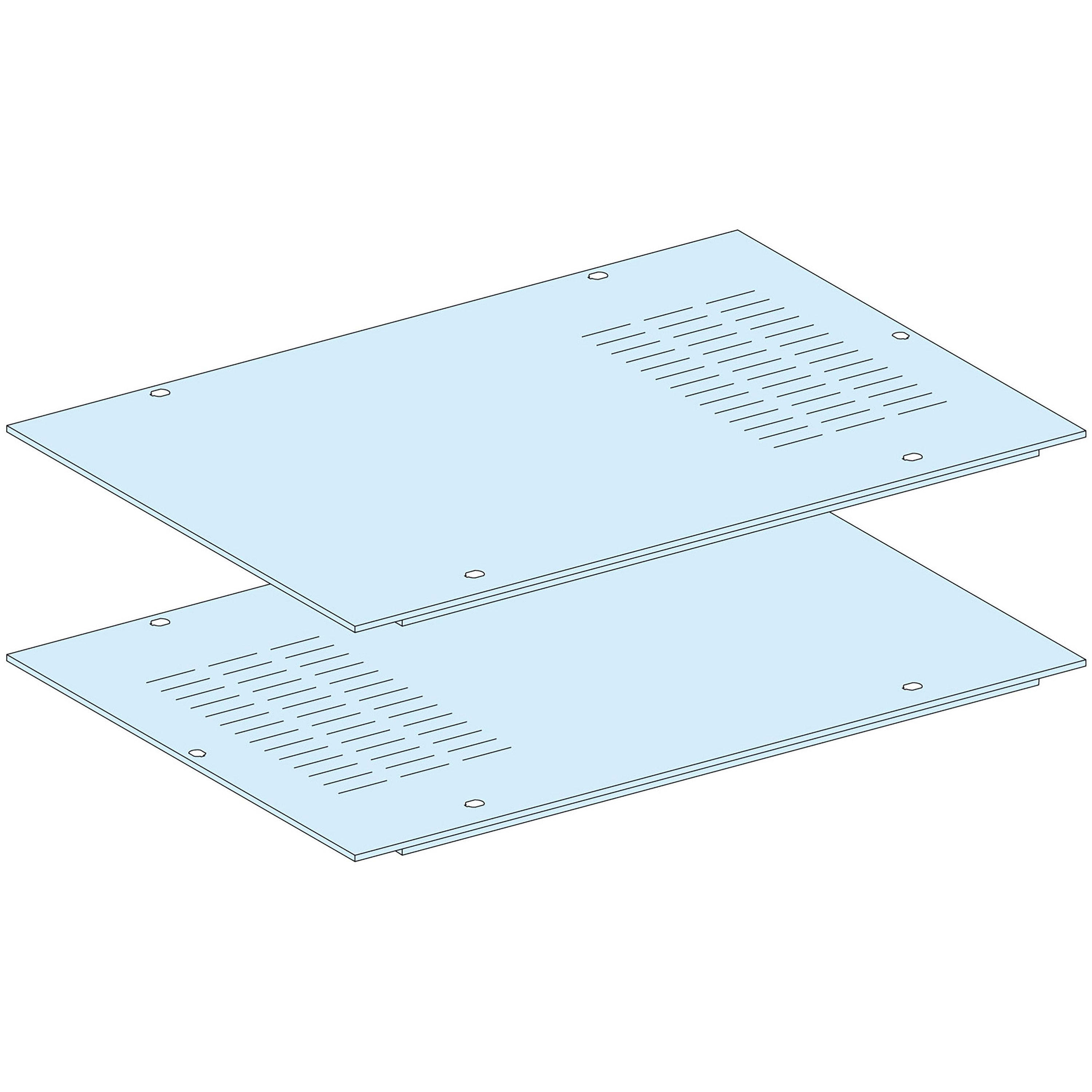 Schneider Electric - PrismaSeT P - Panneau de fond - 2 demi panneaux ventilés - IP30 - L800