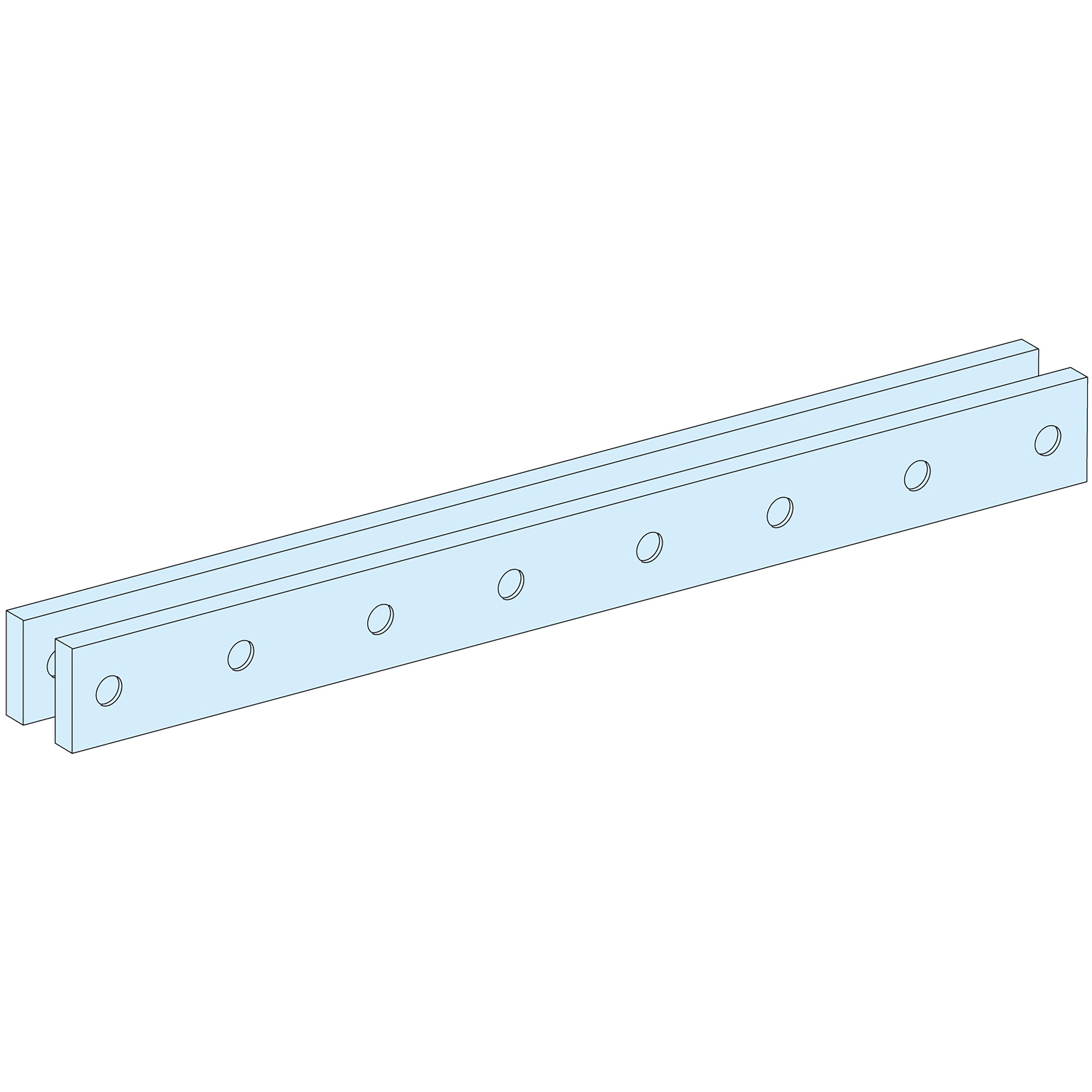 Schneider Electric - PrismaSeT P - Bridage barres à plat L650