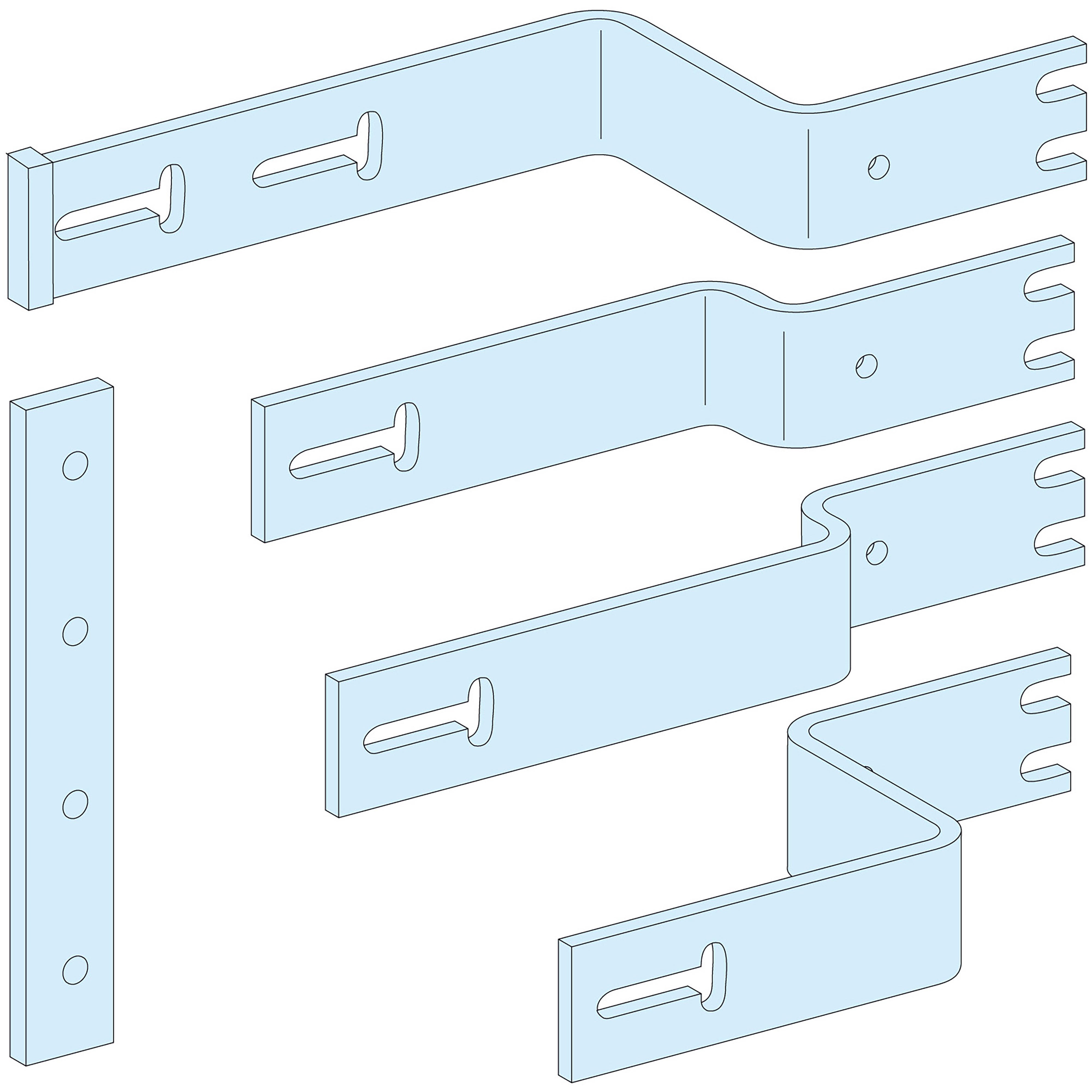Schneider Electric - PrismaSeT P - Liaison JdB.V NS800/1000 - horizontal Fixe - 4P
