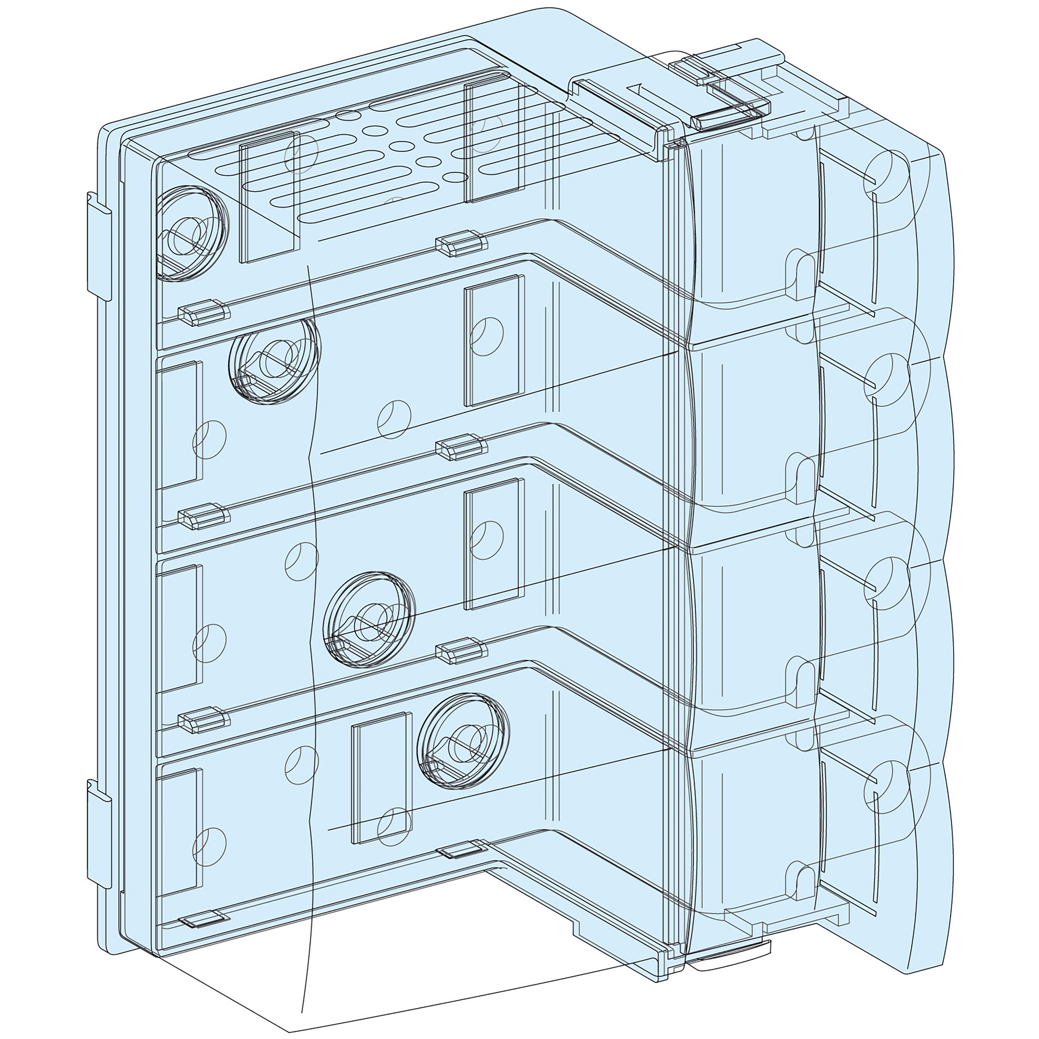 Schneider Electric - Linergy - Bloc alimentation INV100-250 - INS250 horiz. (vers Linergy BW)