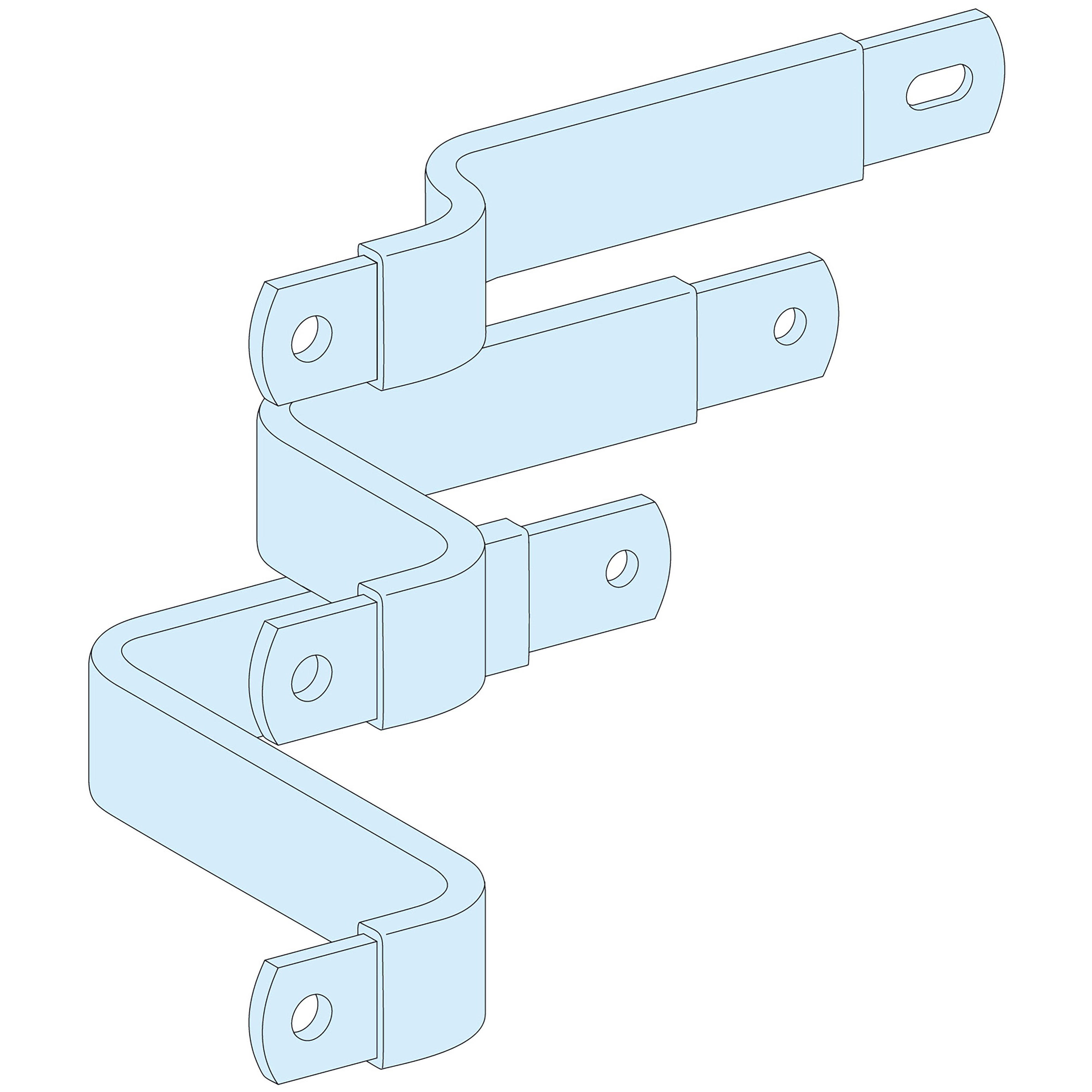 Schneider Electric - PrismaSeT P - Liaison JdBV NSX400-630 - horizont. fixe maneton - 3P