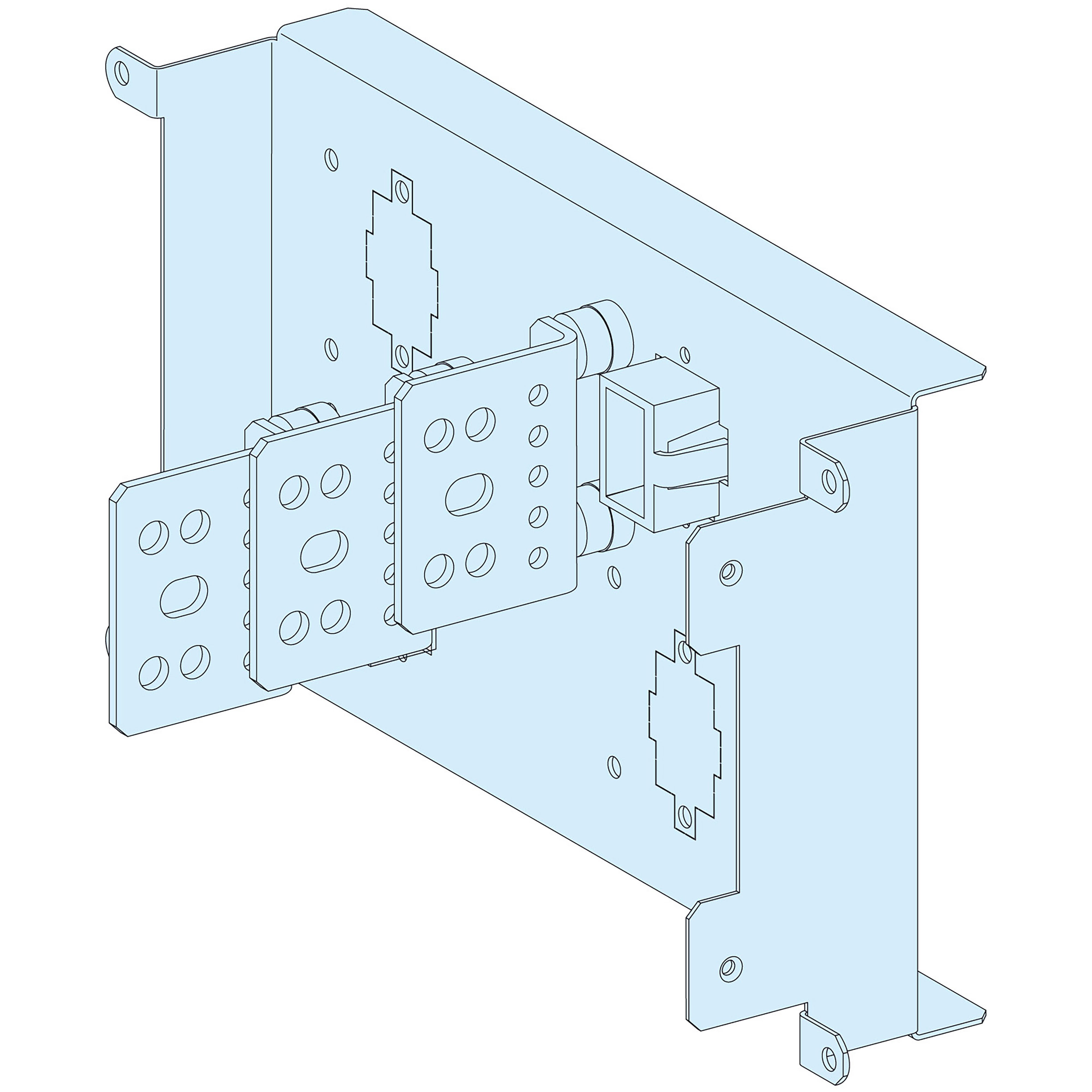 Schneider Electric - PrismaSeT P - Raccordement aval reporté NSX400/630 - débro/socle - 3P