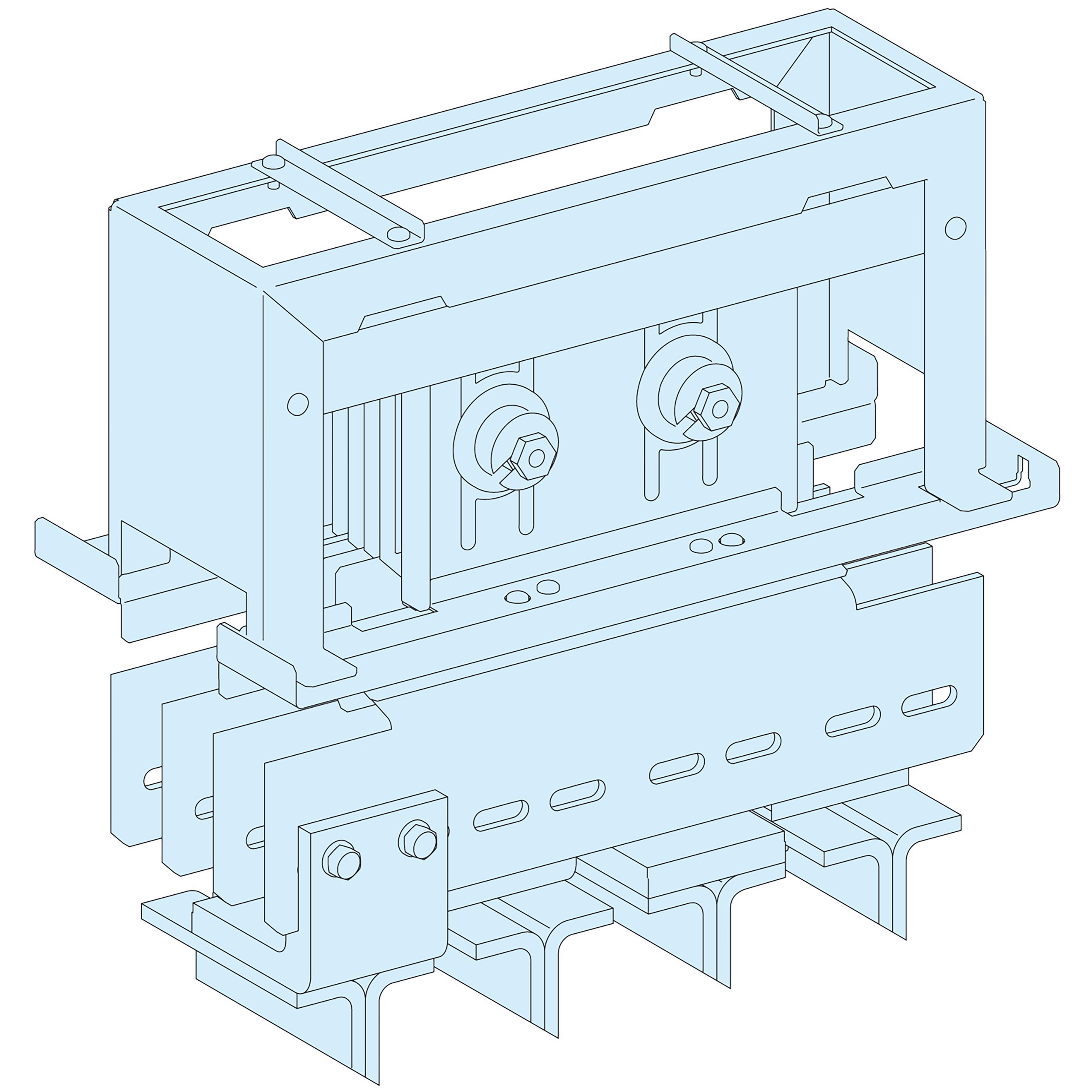 Schneider Electric - PrismaSeT P - Liaison interface CEP/appareil MTZ2 20/25 - 4P