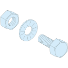 Schneider Electric - Linergy BS - Lot de 20 boulons - M6 x 20 pour barre de 5 mm