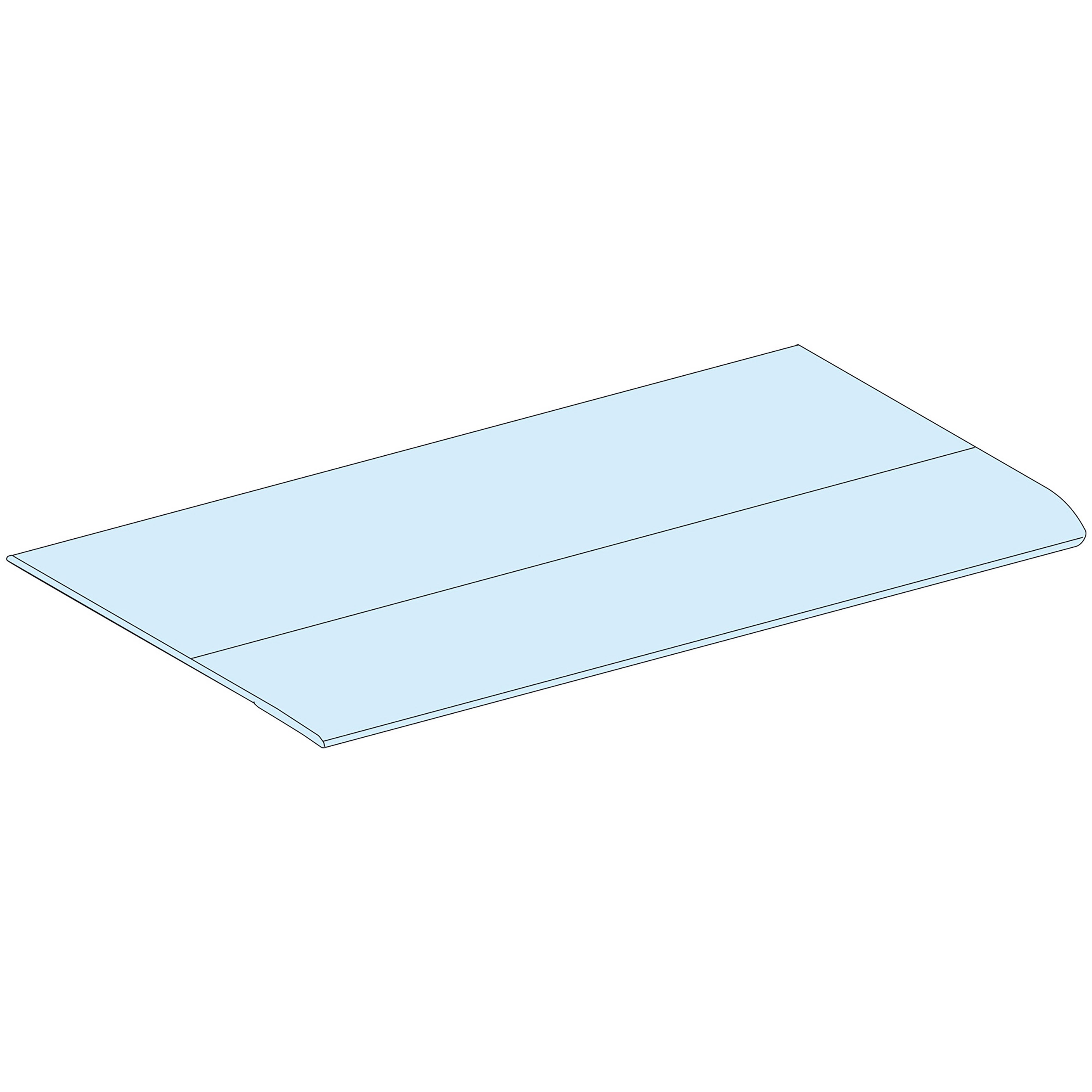 Schneider Electric - PrismaSeT G - Plaque passe-câble - Gaine L300 -IP30 - RAL9003