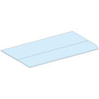 Schneider Electric - PrismaSeT G - Plaque passe-câble - Gaine L300 -IP30 - RAL9003