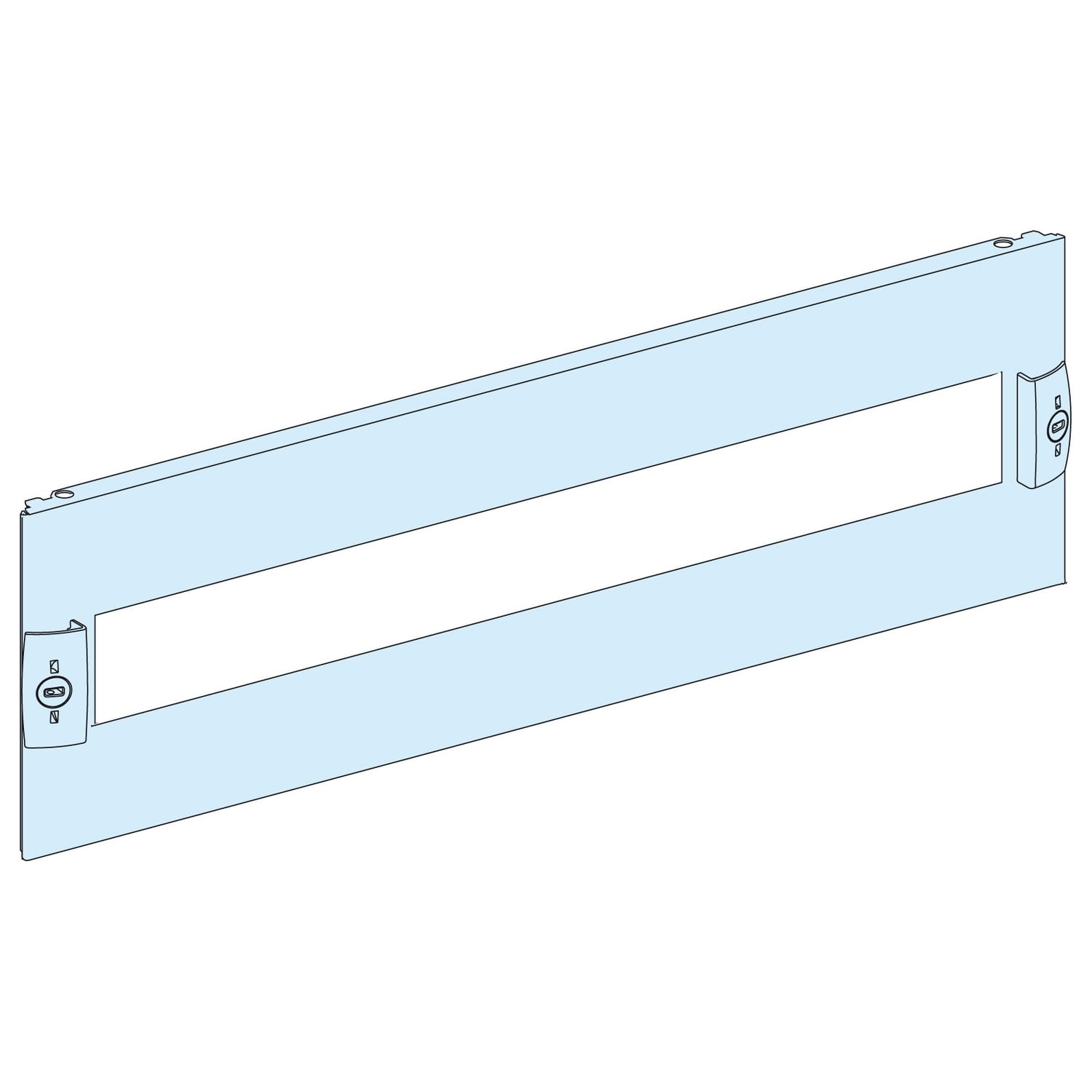 Schneider Electric - PrismaSeT G Active - Plastron modulaire decoupe - 3M - L600-RAL9003